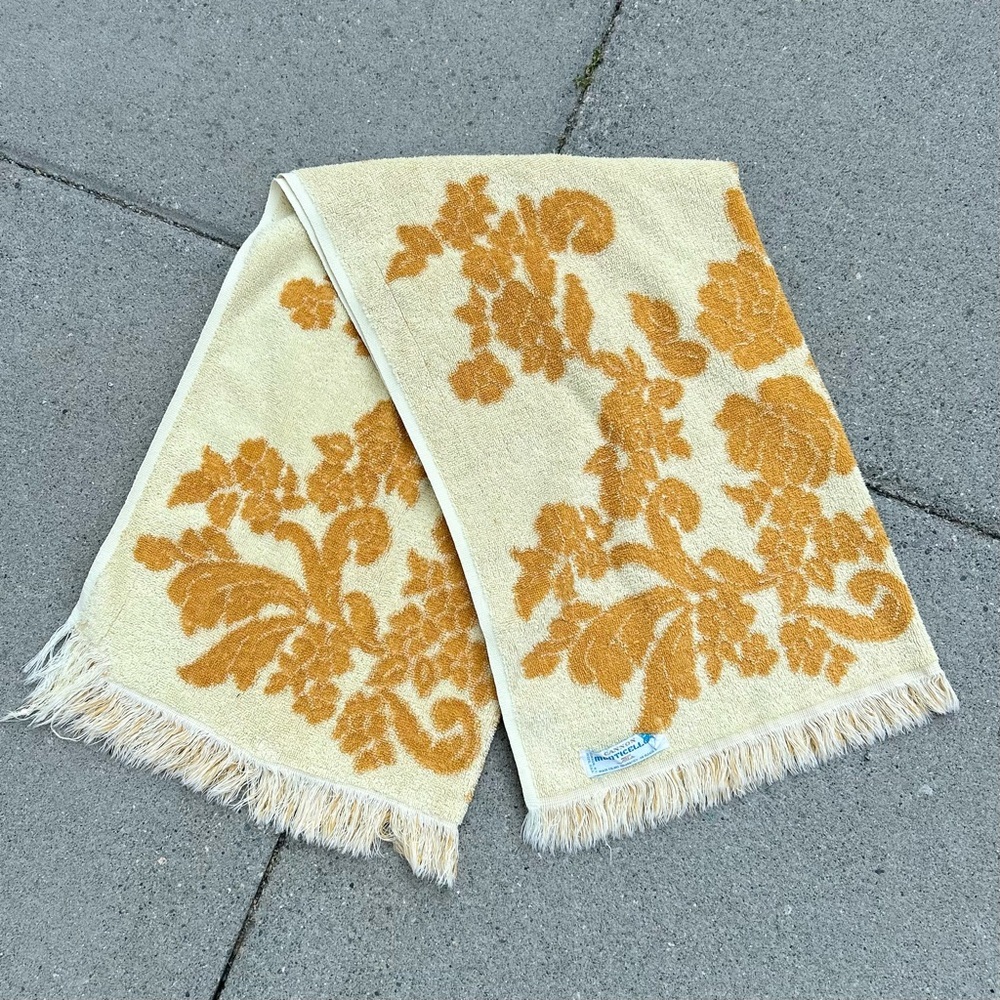 Vintage Cannon Monticello Bath Mat Towel